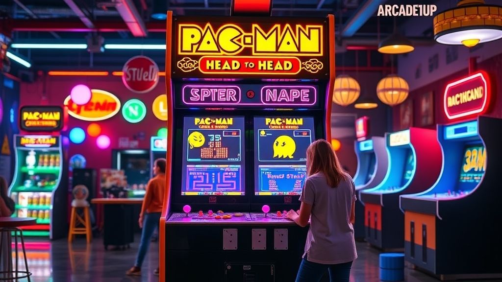Arcade1Up革新之作:《吃豆人小姐》对战街机桌震撼上市