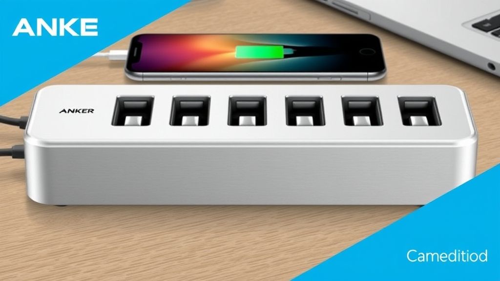 Anker Prime 6口200W桌面充电站限时特惠：游戏玩家的充电神器